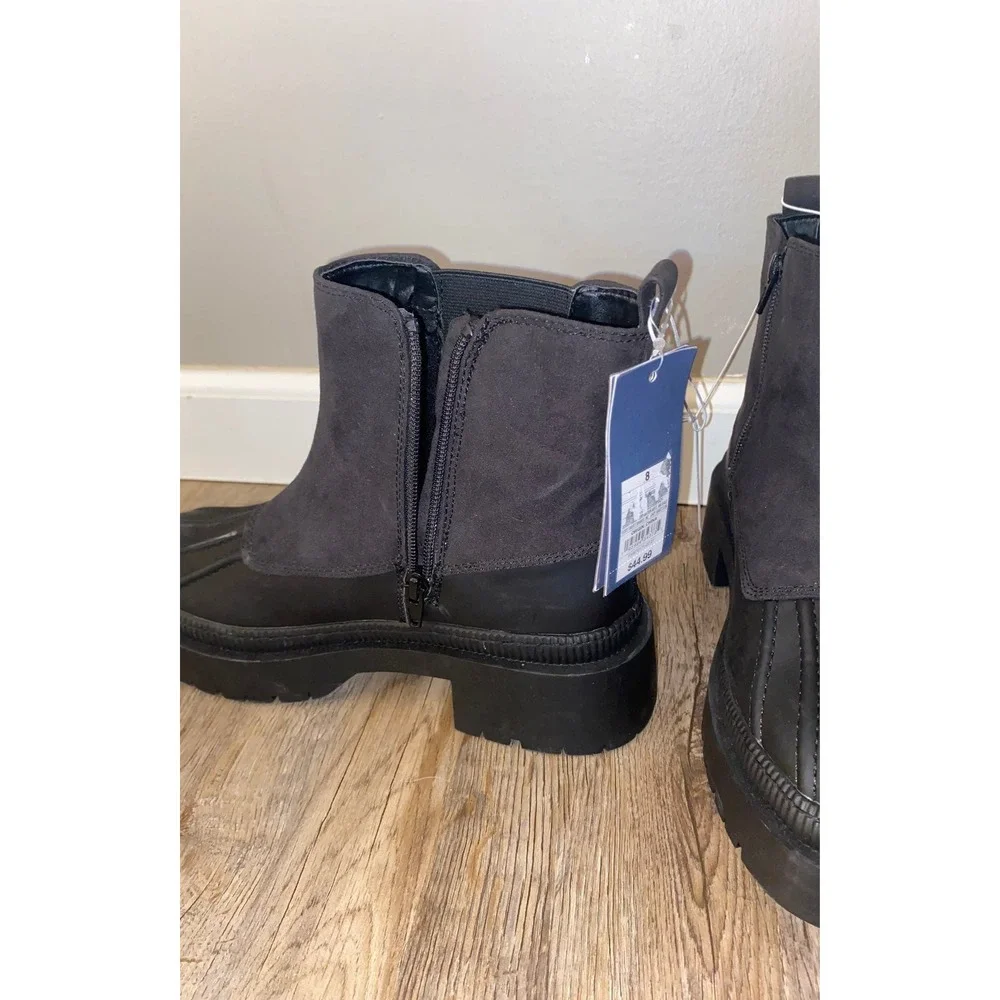 NWT Universal Thread Waterpoof‎ Black Boots sz 8
